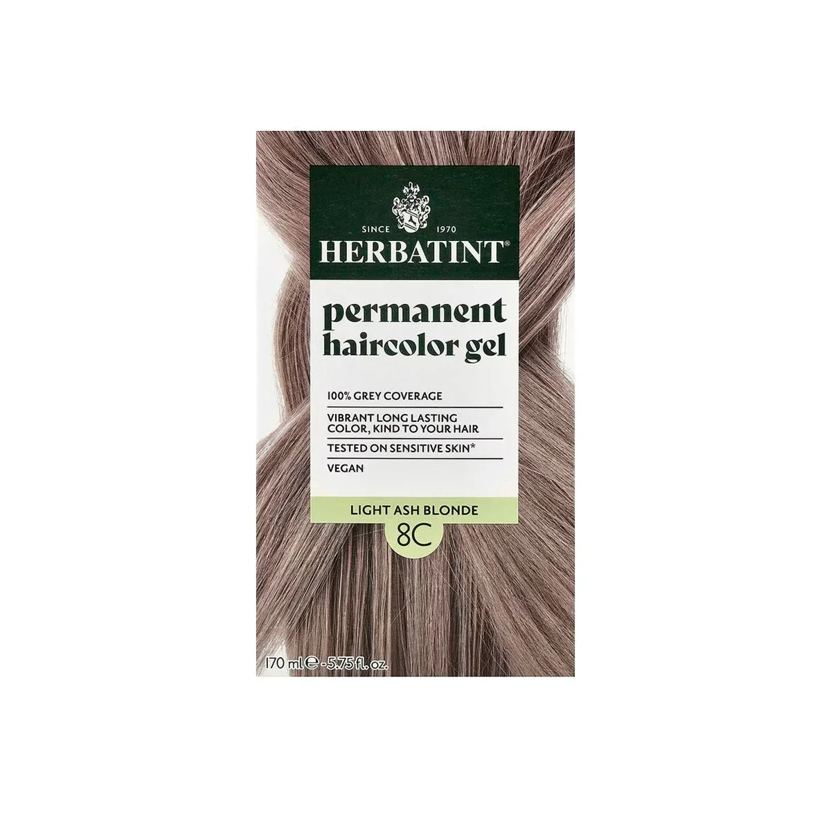 8C Light Ash Blonde Hajfesték  - 170ml