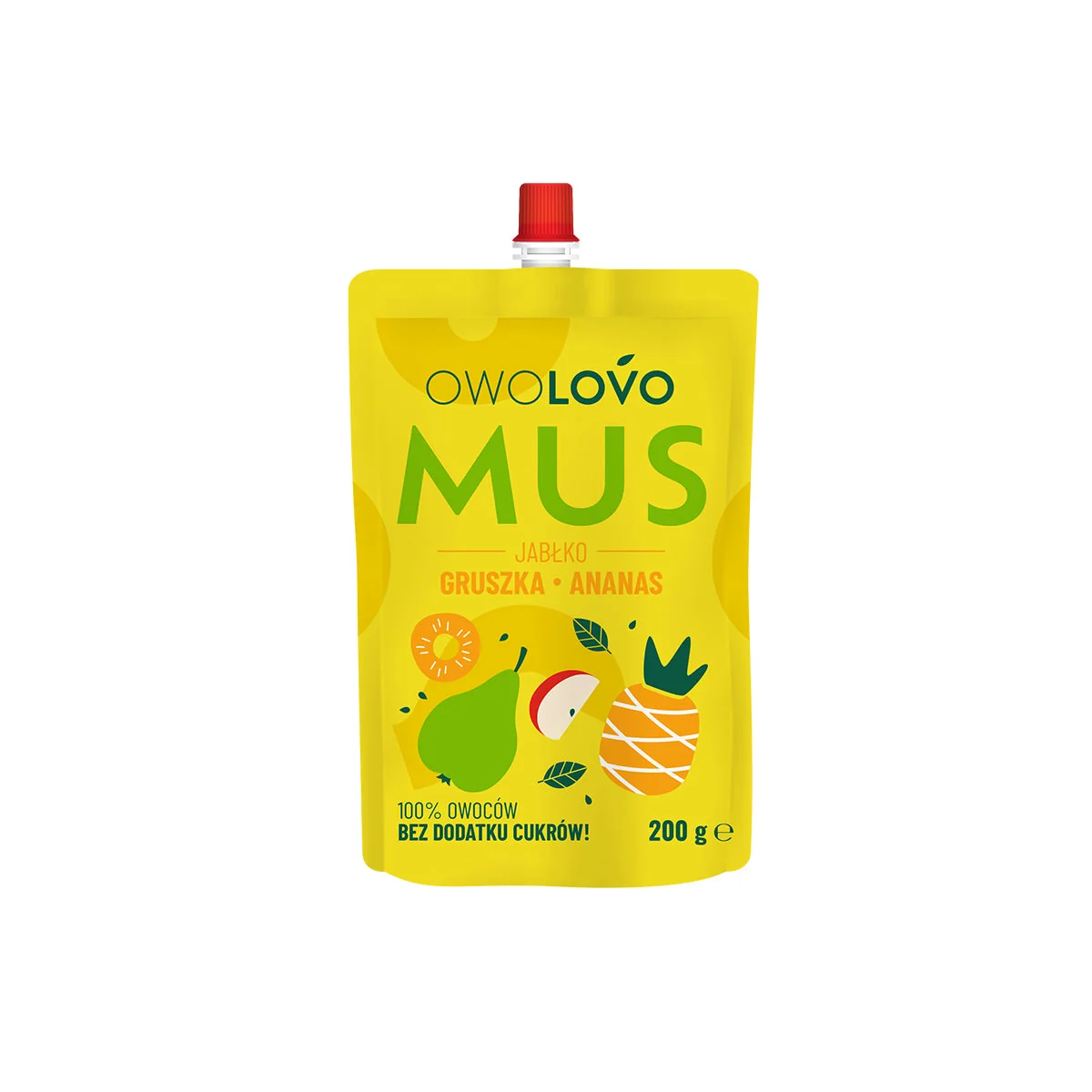 Alma-ananász-feketeribizli gyümölcspüré - 250ml