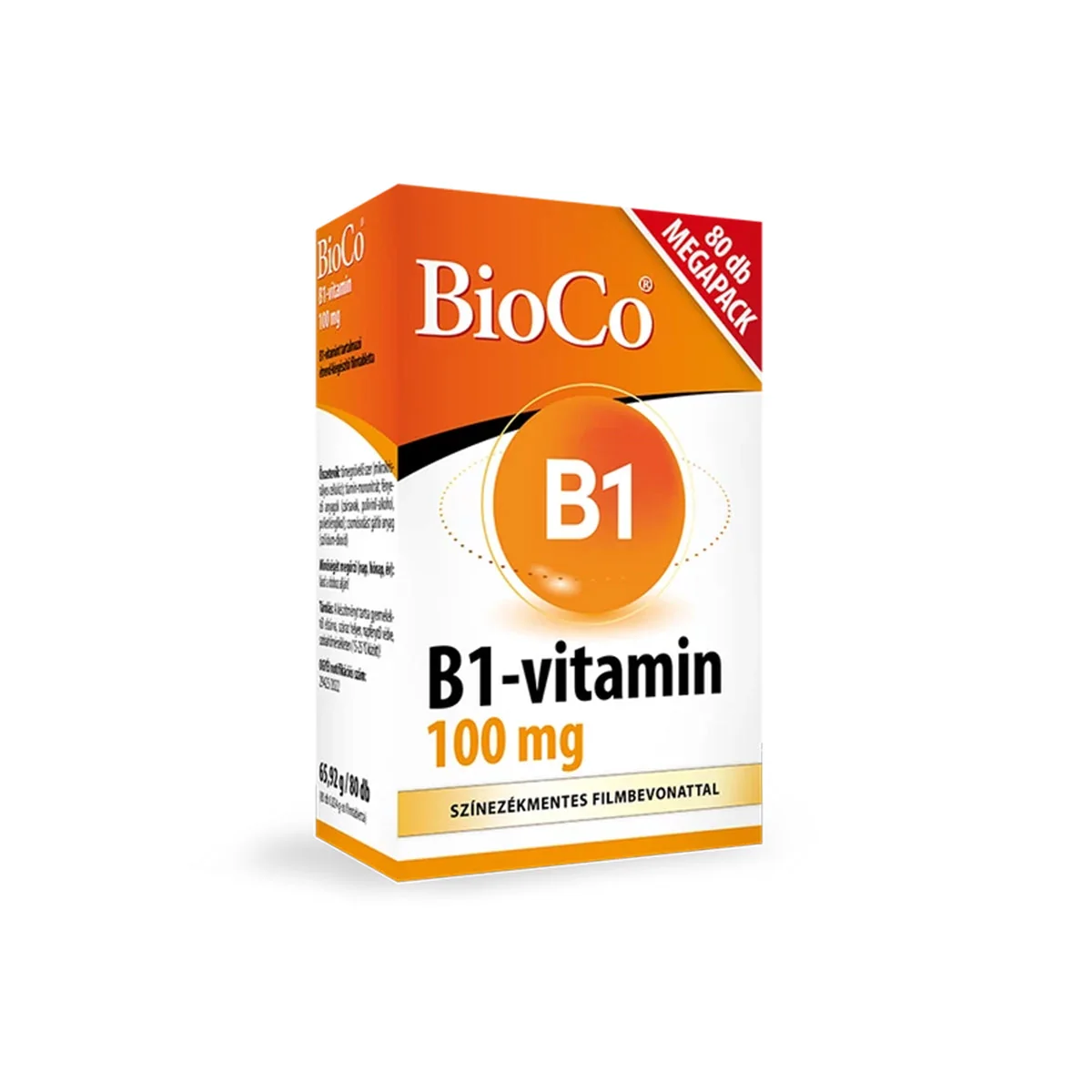 B1-vitamin 100mg Tabletta 80db