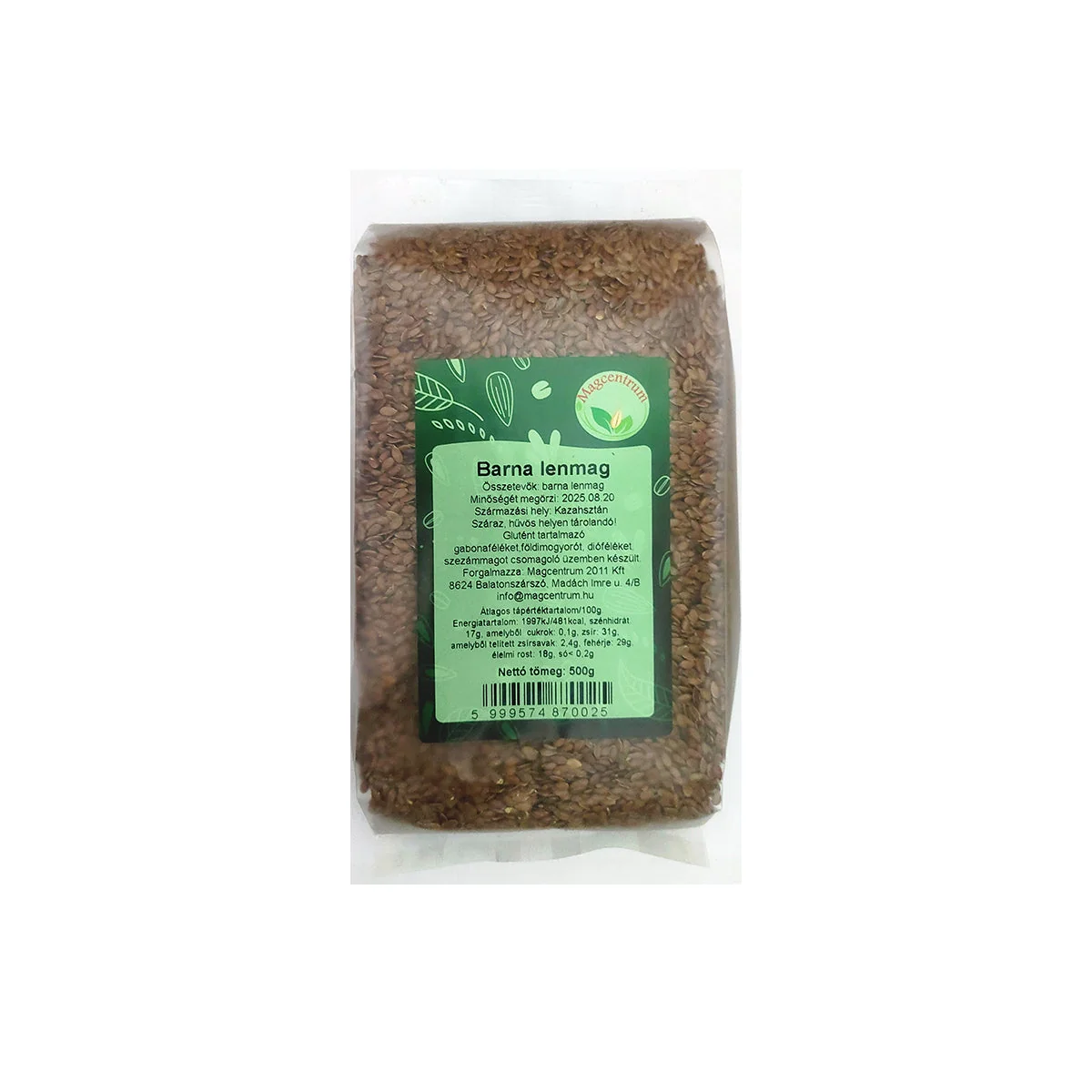 Barna lenmag - 500g