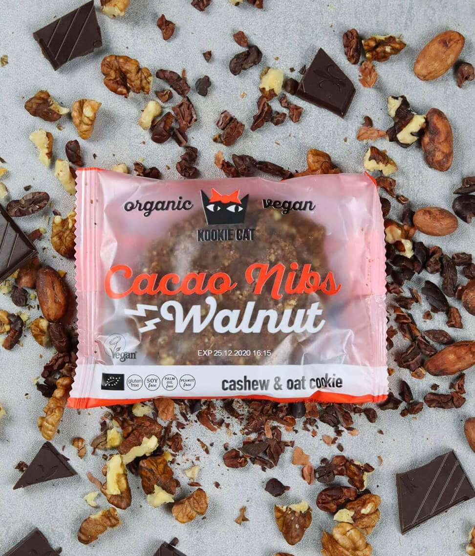 Kakaóbabos-diós zabkeksz - bio - 50g - Image 3