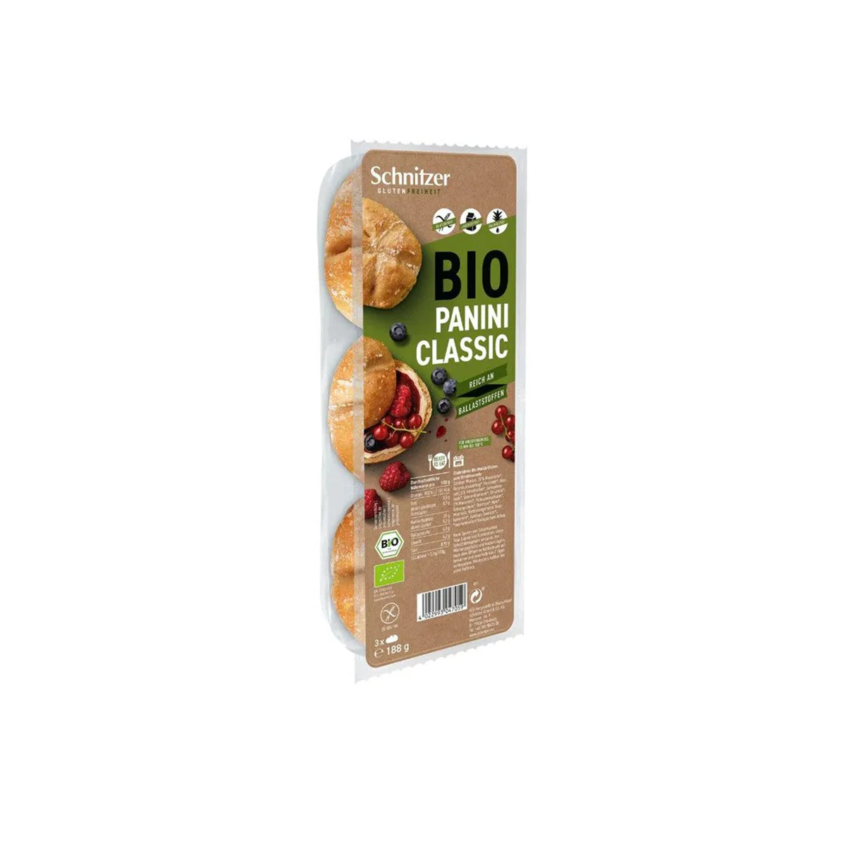Classic panini gluténmentes - bio - 188g