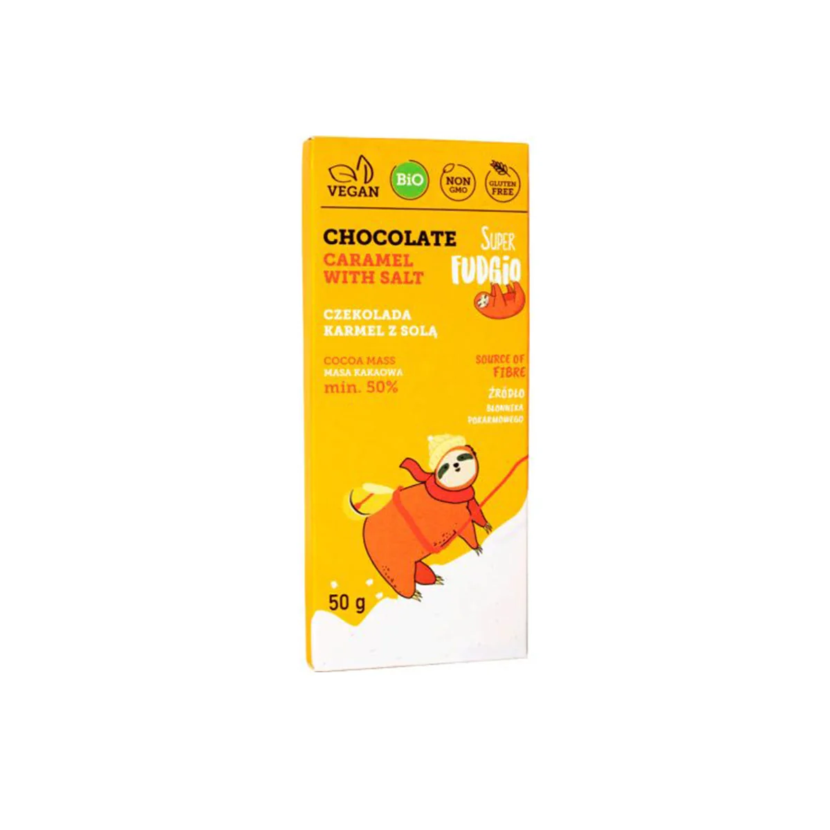 Csokoládé sós karamellás - bio - 50g