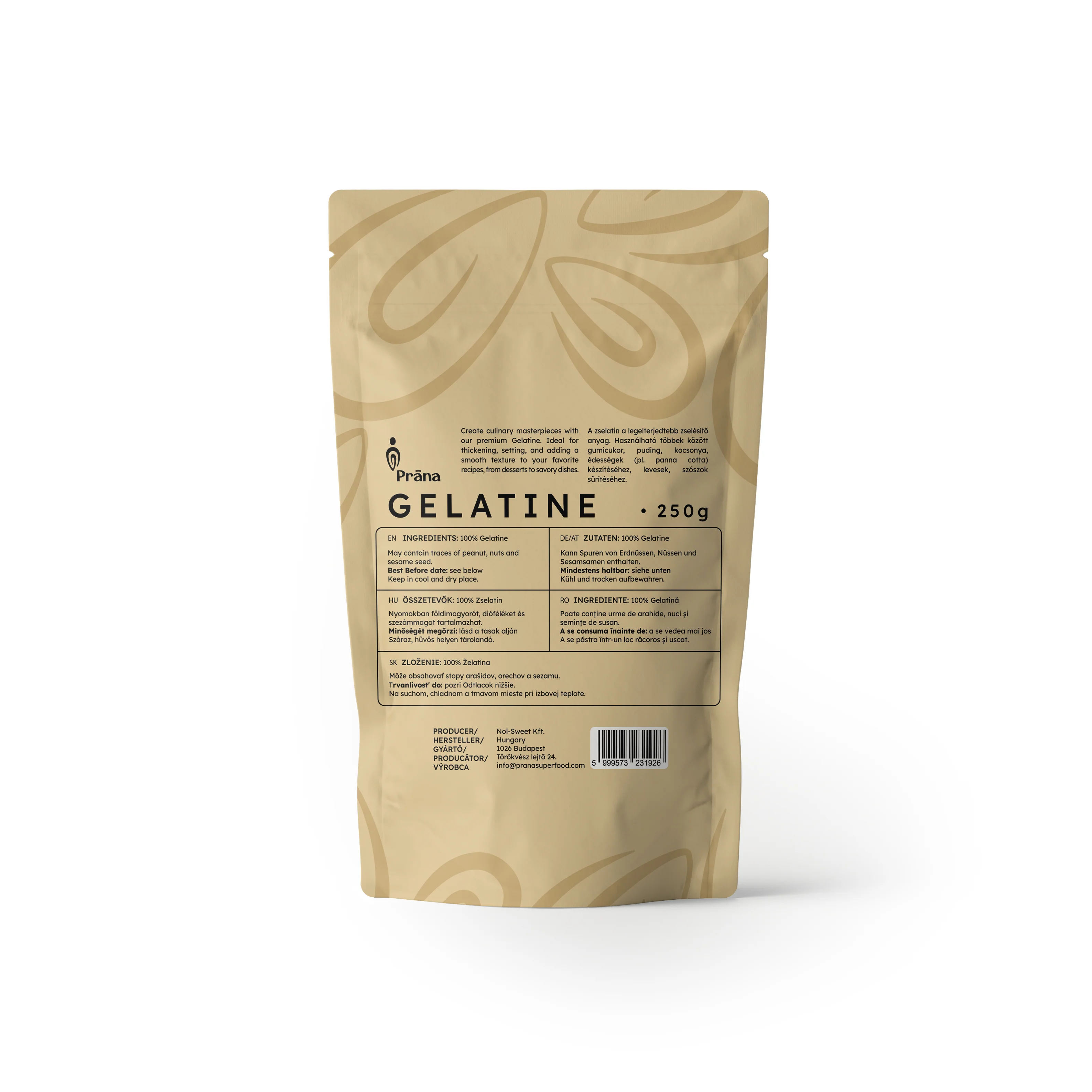 Étkezési zselatin 200 Bloom - 250g - Image 2