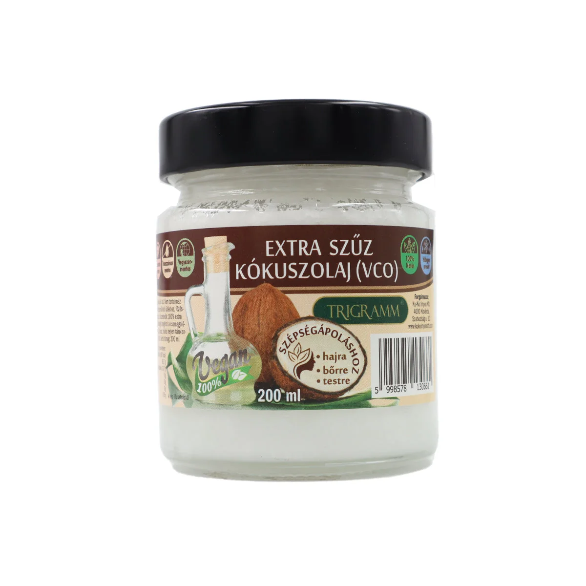 Extra szűz kókuszolaj - 200ml