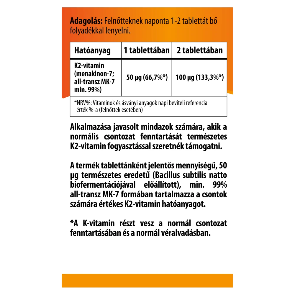 K2-vitamin 50 mcg - 90db - Image 2