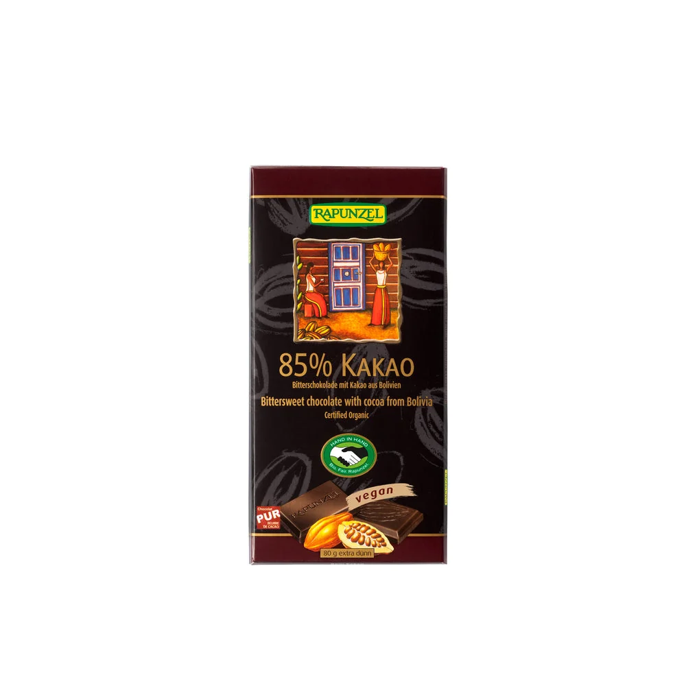 Keserűcsokoládé 85% - bio - 80g