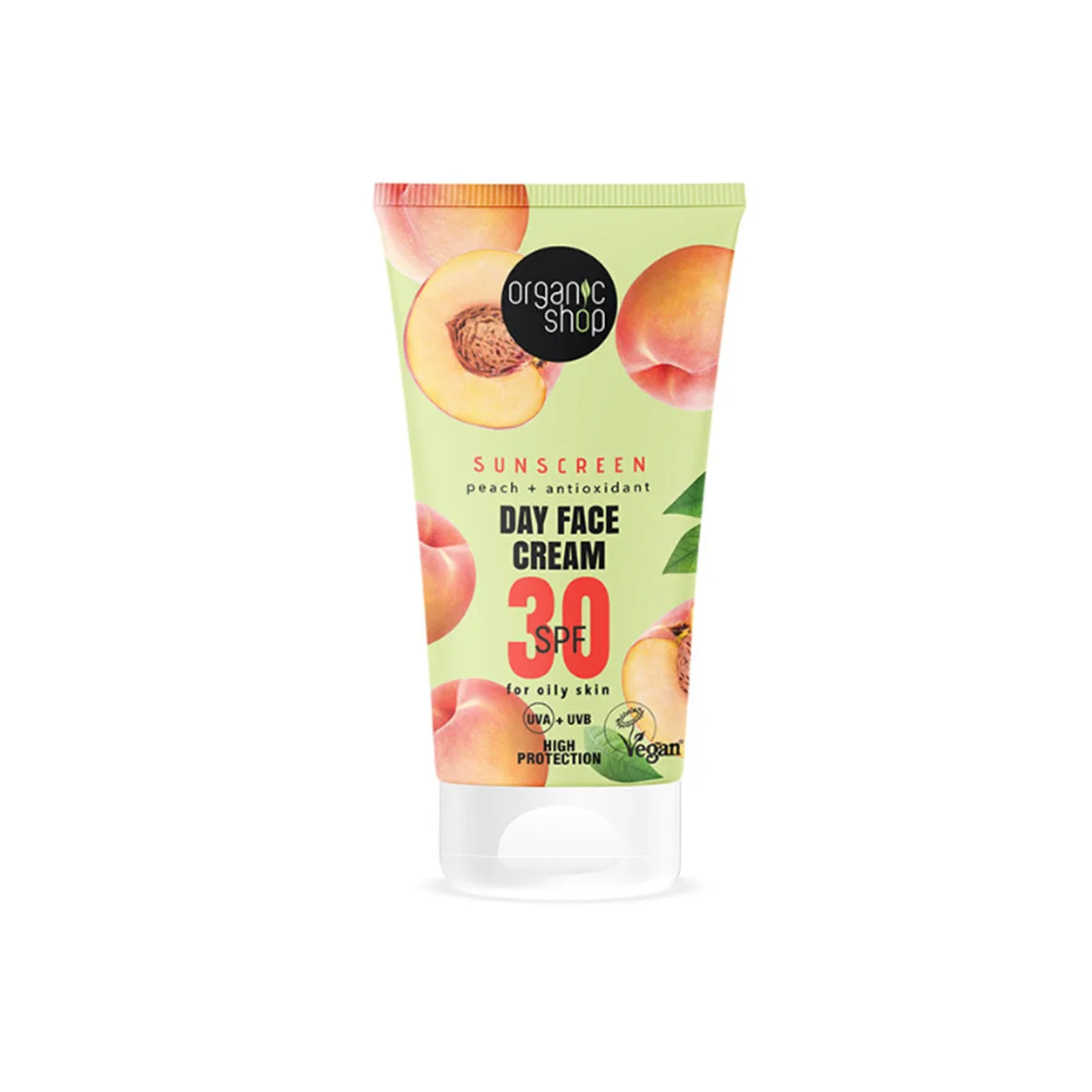 Őszibarackkal és antioxidánsokkal SPF30 ( zsíros bőrre) fényvédő nappali arckrém - 50ml