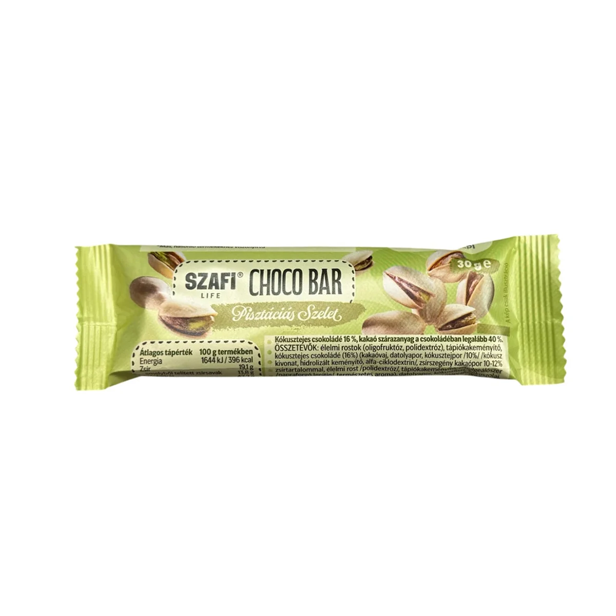 Pisztáciás szelet choco bar gluténmentes - 30g