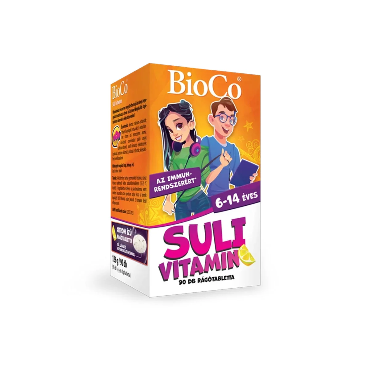 Suli Vitamin Rágótabletta Citrom - 90db
