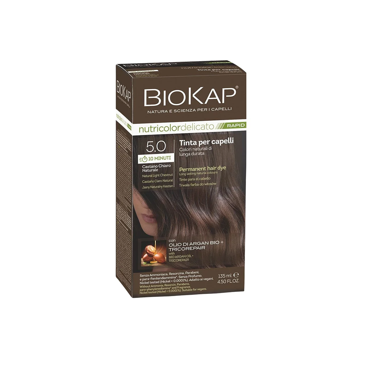 Tartós hajfesték Nr 5.0 Natural Light Chestnut - 135ml