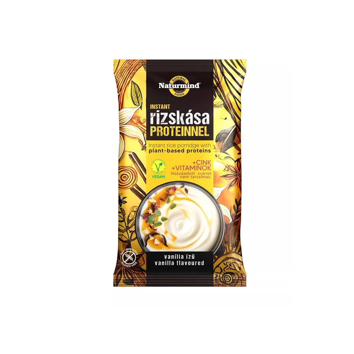 Vaníliás protein gluténmentes instant rizskása - 44g