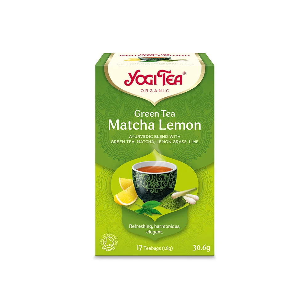 Zöld matcha-citrom - bio - 17db